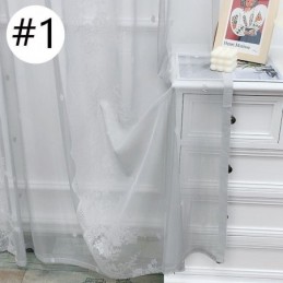 Transparente Fenstervorhänge, Elegante Voile-Vorhänge Für Das Wohnzimmer
