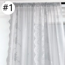 Transparente Fenstervorhänge, Elegante Voile-Vorhänge Für Das Wohnzimmer