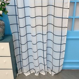 Gittermuster Voile Vorhang Maßgeschneiderte Vorhang Gardinen Für Wohnzimmer Schlafzimmer
