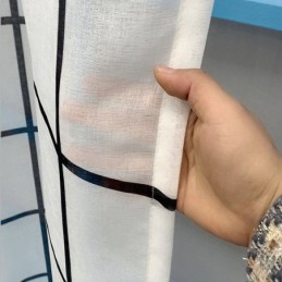 Gittermuster Voile Vorhang Maßgeschneiderte Vorhang Gardinen Für Wohnzimmer Schlafzimmer