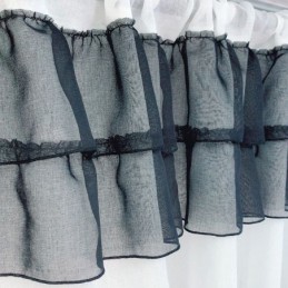 Moderne Bestickte Tüllvorhänge Reed Sheer Voile Wohnzimmer Schlafzimmer