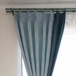 Verdunkelungsvorhang, Maßgefertigt, Vorhang, Europäischer, Schlichter Stil, Weiche Baumwolle, Blau, Jacquard, Dekorativ, Für Schlafzimmer