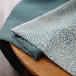 Verdunkelungsvorhang, Maßgefertigt, Vorhang, Europäischer, Schlichter Stil, Weiche Baumwolle, Blau, Jacquard, Dekorativ, Für Schlafzimmer