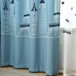 Nordischen Stil Schloss Bestickte Fenster Behandlung Vorhänge Für Wohnzimmer Schlafzimmer