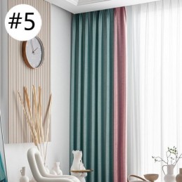 Geometrische Jacquard-Vorhänge Blackout Für Wohnzimmer
