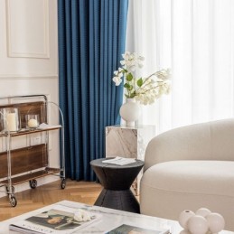 Hahnentritt-Jacquard-Vorhang, Maßgefertigt, Hoher Schattierungsvorhang Für Wohnzimmer Und Schlafzimmer