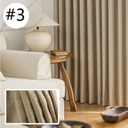 Hahnentritt-Jacquard-Vorhang, Maßgefertigt, Hoher Schattierungsvorhang Für Wohnzimmer Und Schlafzimmer