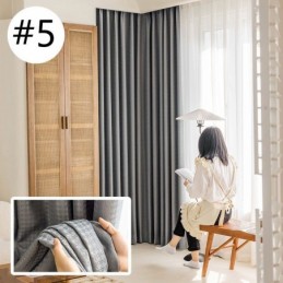 Hahnentritt-Jacquard-Vorhang, Maßgefertigt, Hoher Schattierungsvorhang Für Wohnzimmer Und Schlafzimmer