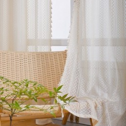 Moderner Tüllvorhang, Maßgefertigt, Zarter, Durchscheinender Fenstervorhang Für Wohnzimmer Und Schlafzimmer