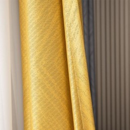 Geometrische Jacquard-Vorhänge Blackout Für Wohnzimmer