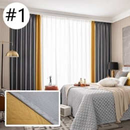 Geometrische Jacquard-Vorhänge Blackout Für Wohnzimmer