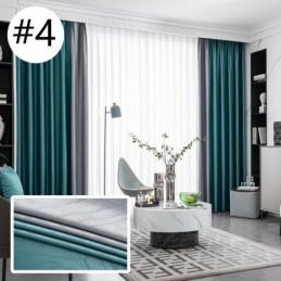 Geometrische Jacquard-Vorhänge Blackout Für Wohnzimmer