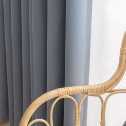 Nordische Vorhänge Einfarbig Blackout Für Wohnzimmer
