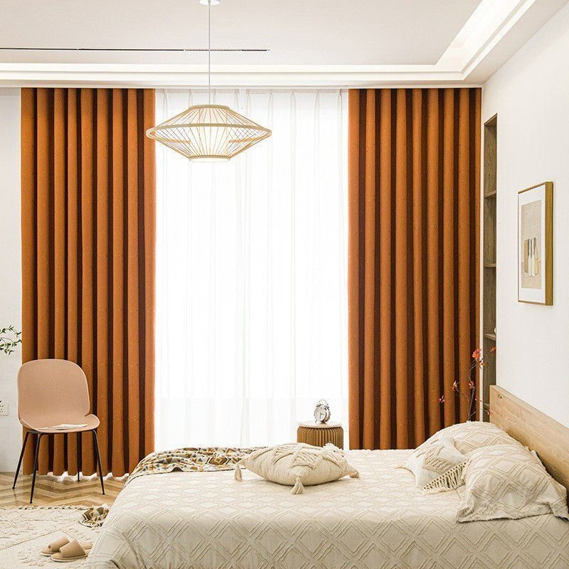 Verdunkelungsvorhang Nach Maß, Bestickte Vorhänge, Wärmeisoliert, Für Wohnzimmer