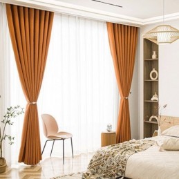 Verdunkelungsvorhang Nach Maß, Bestickte Vorhänge, Wärmeisoliert, Für Wohnzimmer