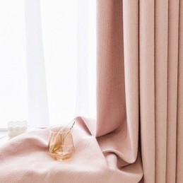 Nordische Vorhänge Einfarbig Blackout Für Wohnzimmer