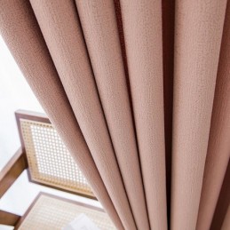 Nordische Vorhänge Einfarbig Blackout Für Wohnzimmer