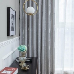 Gewellte Jacquard-Vorhänge, Fenstervorhang, Maßgefertigter Vorhang Für Wohnzimmer