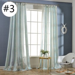 Mordern Voile Drapes Leaf Sheer Vorhang Maßgeschneiderte Vorhang Für Schlafzimmer Wohnzimmer