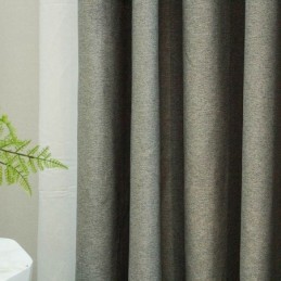 Nordische Vorhänge Einfarbig Blackout Für Wohnzimmer