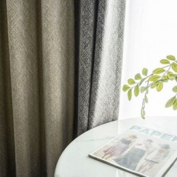 Nordic Patchwork Vorhänge Einfarbig Blackout Für Wohnzimmer