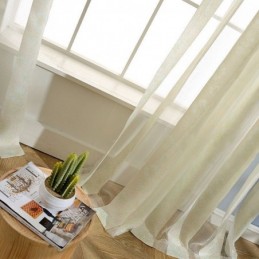 Moderner Floraler Tüllvorhang Nach Maß, Vorhang, Durchsichtig, Für Wohnzimmer Und Schlafzimmer