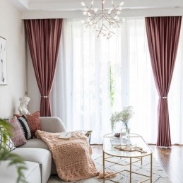 Nordic Samt Vorhänge Blackout Für Schlafzimmer Wohnzimmer Einfarbig