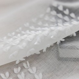 Nordischer Transparenter Vorhang, Maßgefertigt, Vorhang, Geprägter Tüll, Wohnzimmer, Schlafzimmer