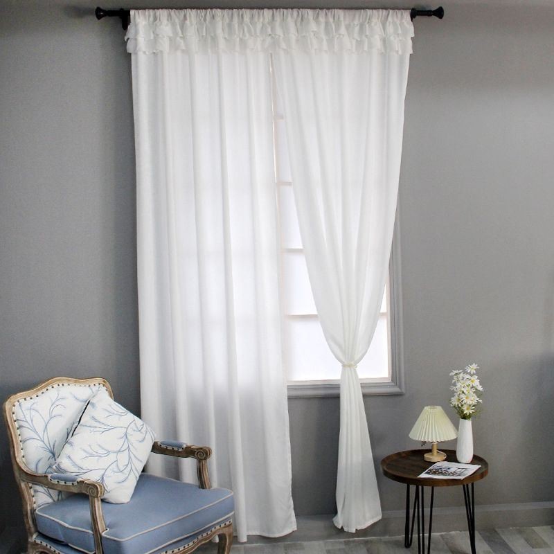 Samt Sheer Fenster Vorhänge Elegante Voile Panele Wohnzimmer Schlafzimmer
