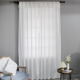 Samt Sheer Fenster Vorhänge Elegante Voile Panele Wohnzimmer Schlafzimmer