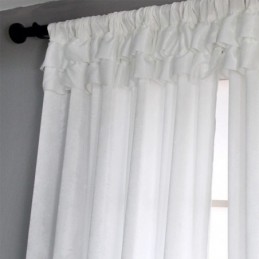 Samt Sheer Fenster Vorhänge Elegante Voile Panele Wohnzimmer Schlafzimmer