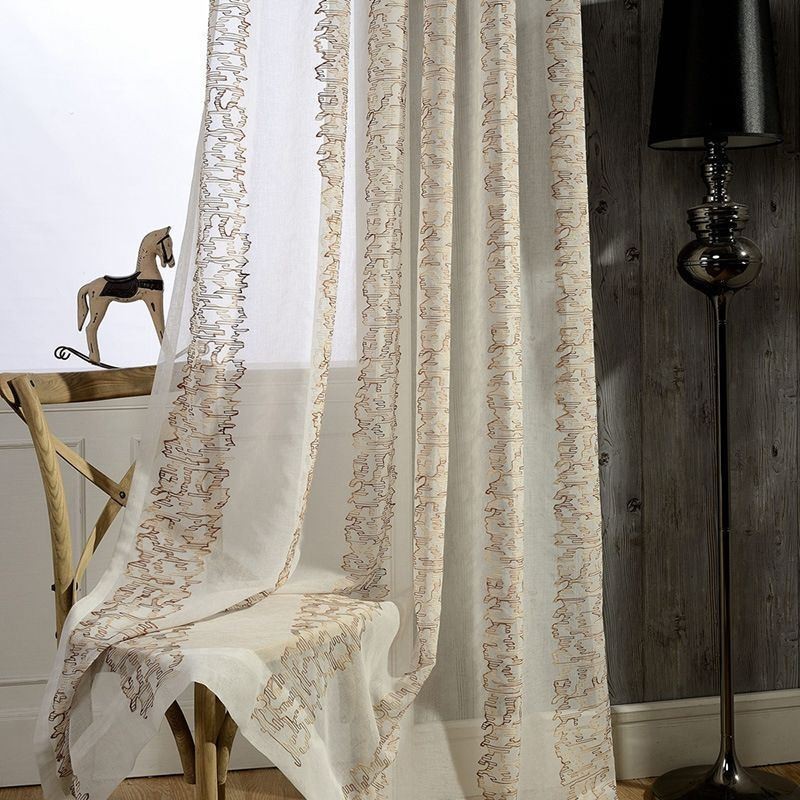 Moderne Schiere Voile Vorhänge Dekorative Fenster Vorhänge Wohnzimmer Schlafzimmer
