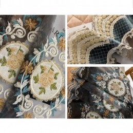 Stickerei Tüll Vorhang Maß Vorhang Europäischen Luxus Sheer Voile Wohnzimmer