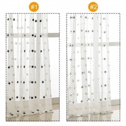 Voile-Vorhang Mit Sternstickerei, Maßgefertigt, Vorhangplatte Für Wohnzimmer, Schlafzimmer, Glastür, Fenster