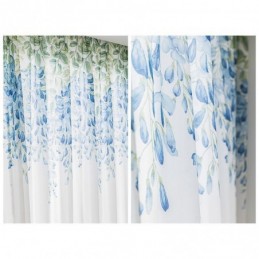 Moderner Transparenter Vorhang Nach Maß, Vorhang Mit Pflanzen-Print, Voile-Fenster Für Wohnzimmer, Balkon