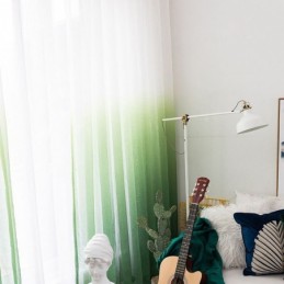 Gradienten Gardinen Voile Transparent Vorhang Maßgeschneiderte Vorhang Für Home Dekorative