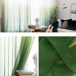 Gradienten Gardinen Voile Transparent Vorhang Maßgeschneiderte Vorhang Für Home Dekorative