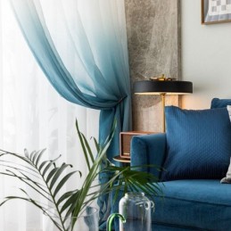 Gradienten Gardinen Voile Transparent Vorhang Maßgeschneiderte Vorhang Für Home Dekorative
