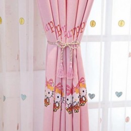 Moderne Gardine Nach Maß Gardinenstickerei Lovely Hello Kitty