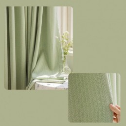 Blätter Jacquard Vorhänge Blackout Für Wohnzimmer