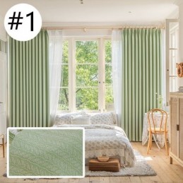 Blätter Jacquard Vorhänge Blackout Für Wohnzimmer