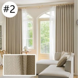Blätter Jacquard Vorhänge Blackout Für Wohnzimmer