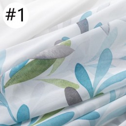 Voile-Vorhang Mit Rankenmuster, Maßgefertigt, Bedruckt, Transparent, Für Wohnzimmer Und Schlafzimmer