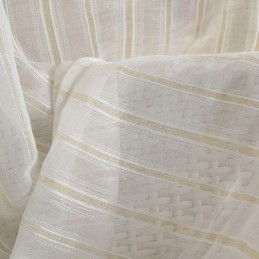 Nordischer Gardinenstoff, Maßgefertigt, Streifen-Tüll, Für Wohnzimmer Und Schlafzimmer