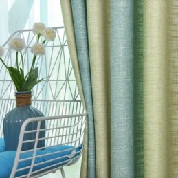 Schlichter Halbverdunkelungsvorhang Maßgefertigter Vorhang Bunte Streifen Bedruckt Wohnzimmer