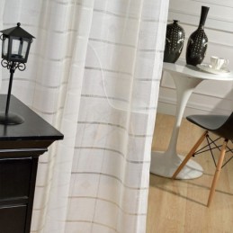 Geometrischer Jacquard-Vorhang, Maßgefertigt, Luxuriöser Tüll, Für Wohnzimmer Und Schlafzimmer