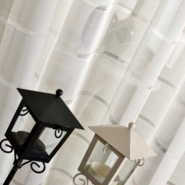 Geometrischer Jacquard-Vorhang, Maßgefertigt, Luxuriöser Tüll, Für Wohnzimmer Und Schlafzimmer