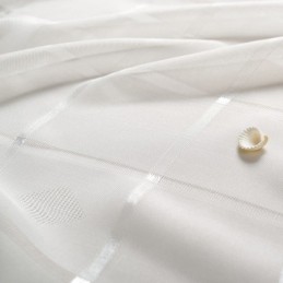Geometrischer Jacquard-Vorhang, Maßgefertigt, Luxuriöser Tüll, Für Wohnzimmer Und Schlafzimmer