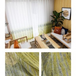 Nordischer Stil, Transparenter Vorhang, Maßgefertigt, Bedruckter Voile, Für Wohnzimmer Und Schlafzimmer