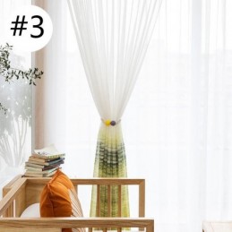 Nordischer Stil, Transparenter Vorhang, Maßgefertigt, Bedruckter Voile, Für Wohnzimmer Und Schlafzimmer